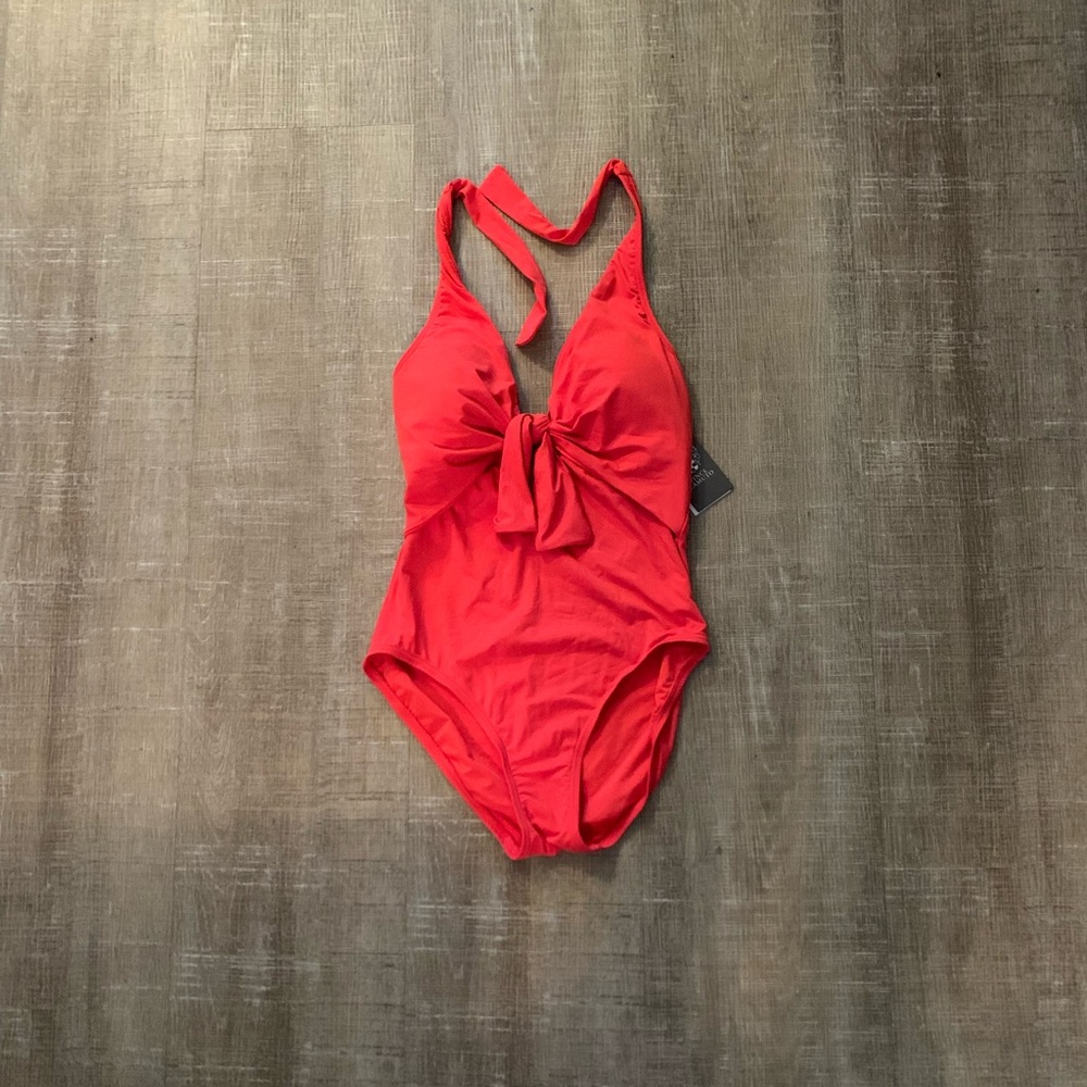 Vince Camuto Halter Swimsuit, NWT, 12